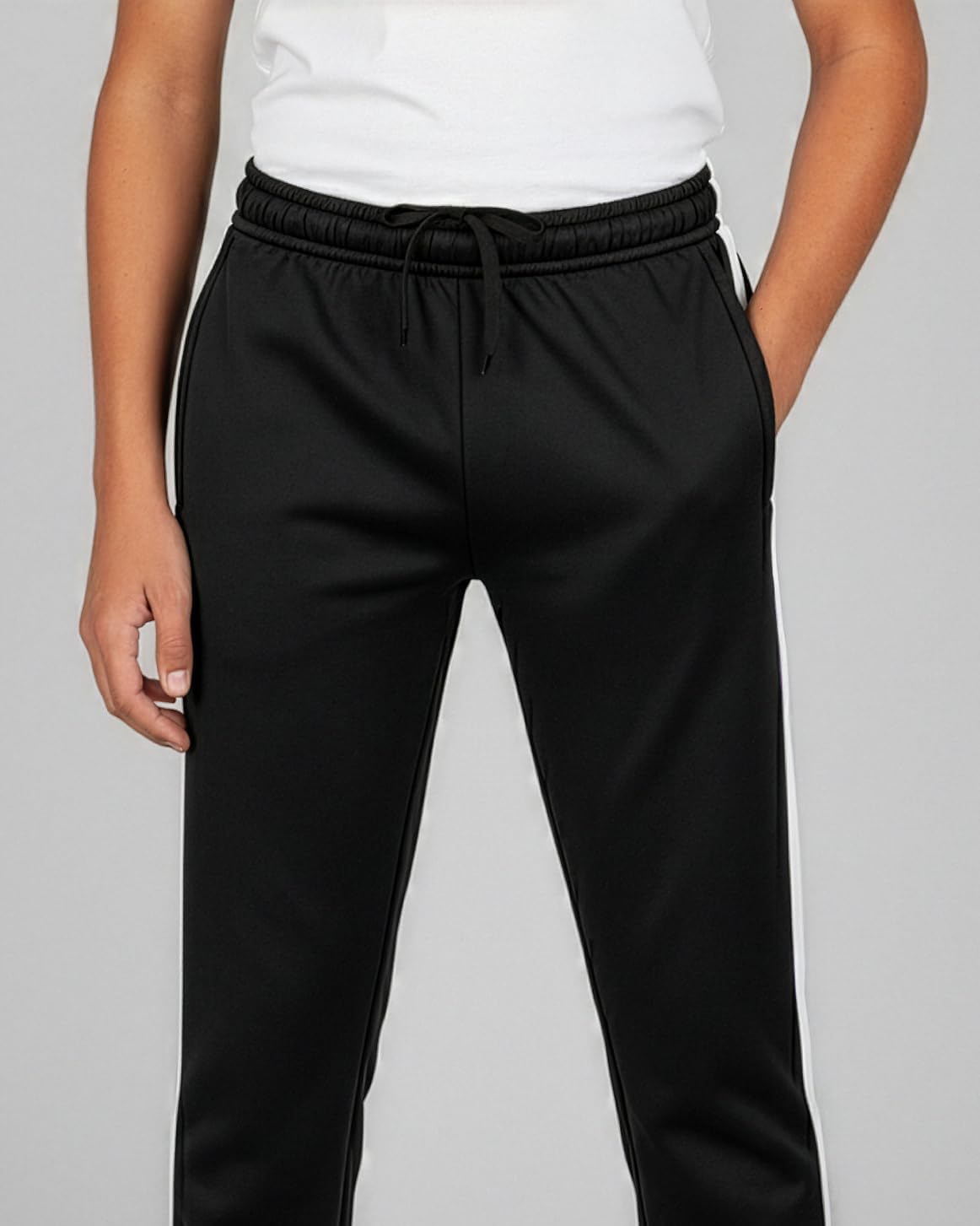 Real Essentials 3 Pack: Boys' Athletic Jogger Sweatpants - Kids Teens Youth Active Sports Pants with Pockets (Sizes 5–18) - Image 4