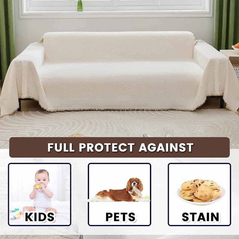 Jeté De Canapé Grande Taille, Multifonction Plaid Canape Grande Taille, Chenille Protege Canape Griffe Chat Chien, Couverture Canapé d'angle L, Housse De Canapé en U XXL