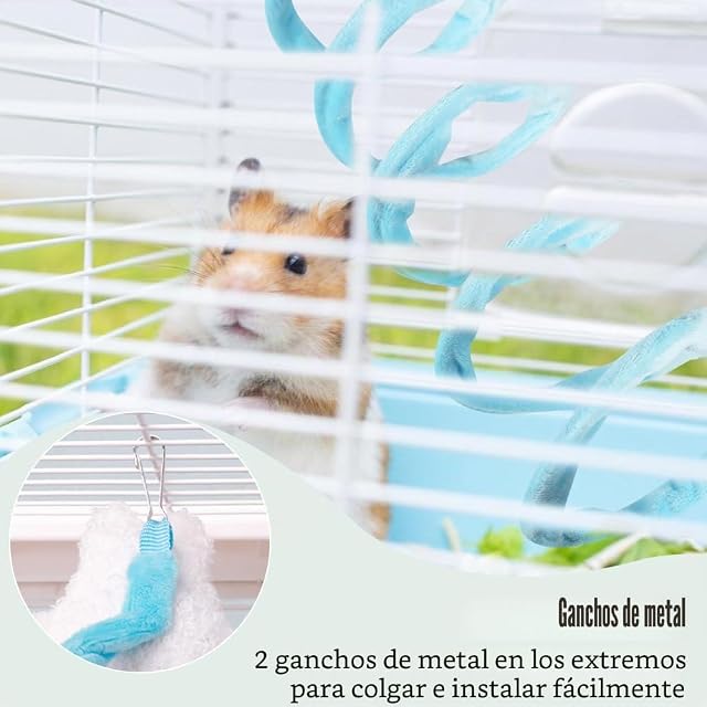 Foto 5 de 7 de Juguete de Cuerda para trepar para petauros del azúcar, Columpios, Accesorios para jaulas con Cuerda elástica