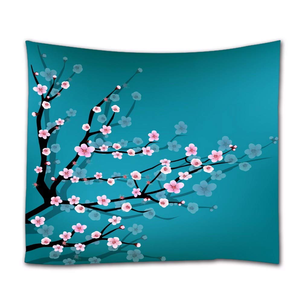 Art décor psychédélique mandala tissu haut de gamme fleurs de cerisier