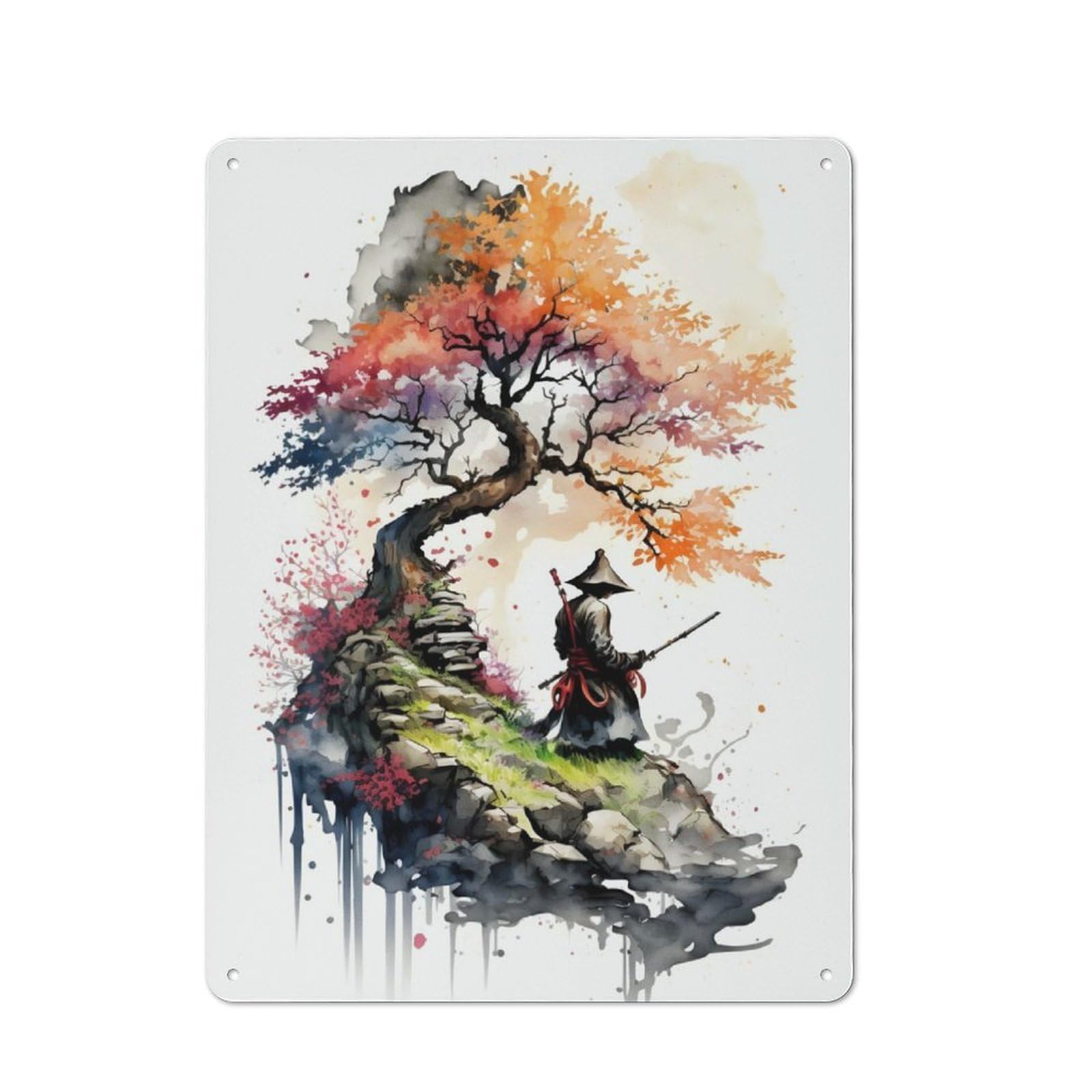 Junmoney Cherry Blossom 28 Vintage Tin Sign 40X30cm With For Man Cave Or Games Room, Suited To Wall Displays In Games Rooms And Man Caves