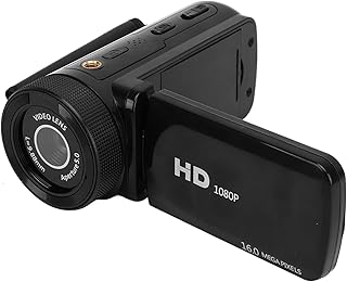 Câmera de Vídeo 1080P, Câmera Vlogging 16MP Com Tela Rotativa, Zoom 16X, Câmera Digital HD para Viagens, Casamento, Registros do Campus, 110 240V (plugue americano)