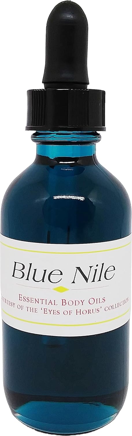 Blue Nile Scented Body Oil Fragrance [Glass Dropper Top - Blue - 2 oz.] - ID#36173