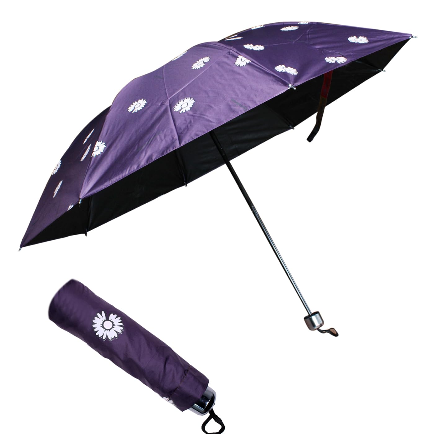 Windproof Flower Colour Changing With Water Magic Collapsible Umbrella For Men And Women Random Colours Pack Of 1-image-45