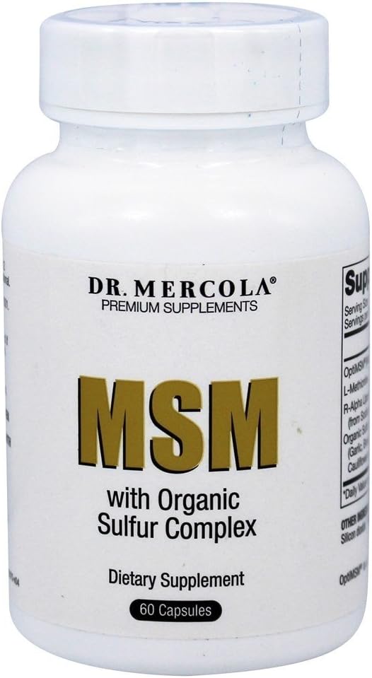 Dr. Mercola MSM with Organic Sulfur Complex -- 60 Capsules