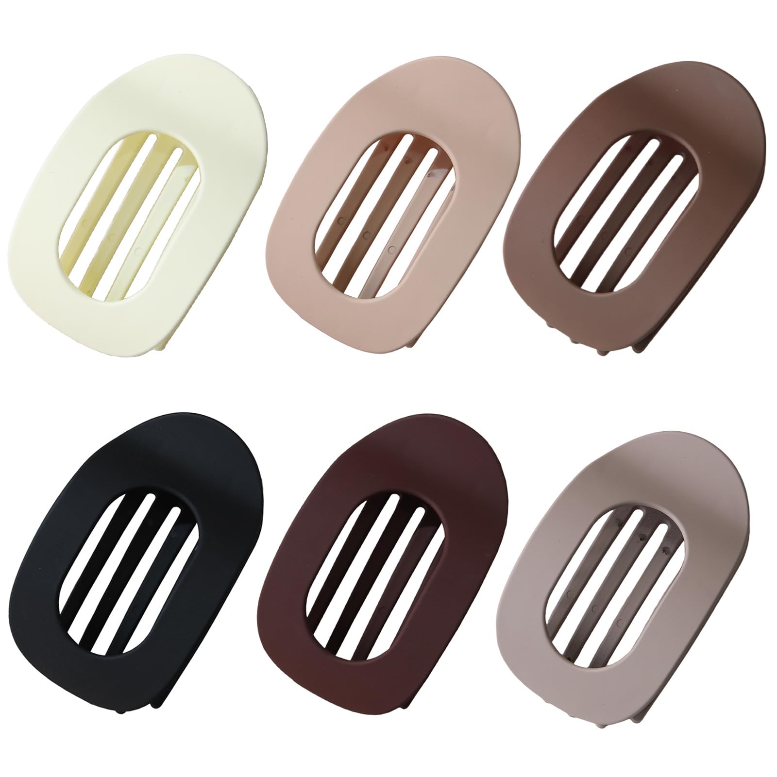 6 PCS Flat Hair Clips for Women Curved Design Hair Clips for Lying Driving