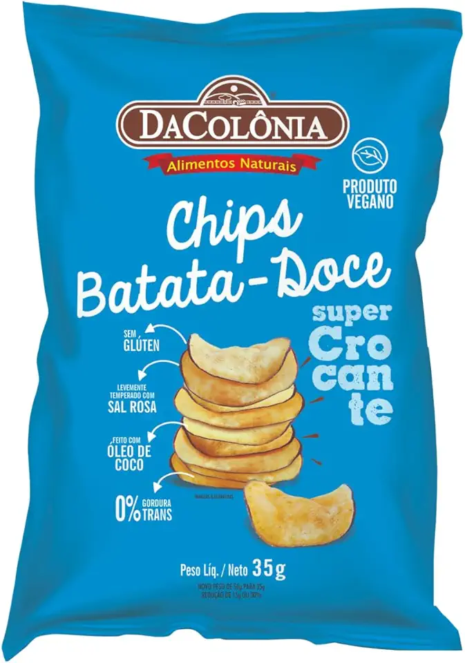 Chips De Batata Doce Dacolonia 35G
