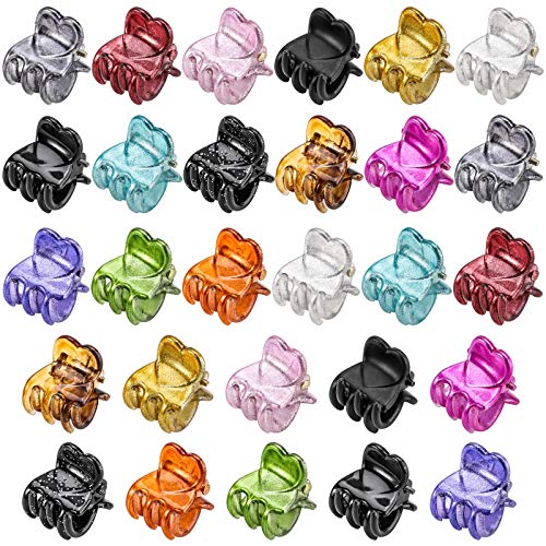 32pcs Mini Hair Claws Clips Butterfly Hair Accessories Claws for Girls and Women, Assorted Colors