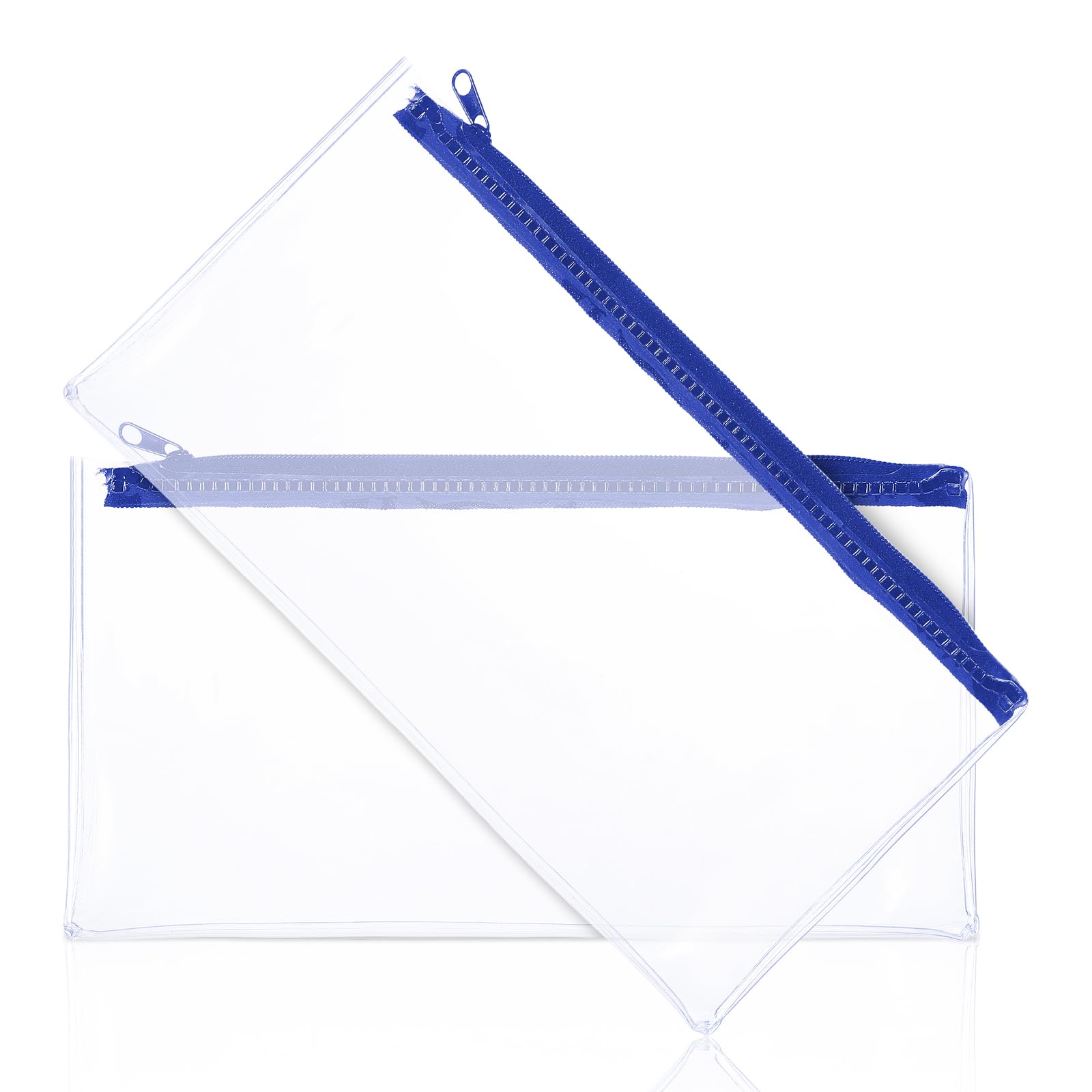 Ymapinc 2PCS Clear Plastic Pouch with Zipper