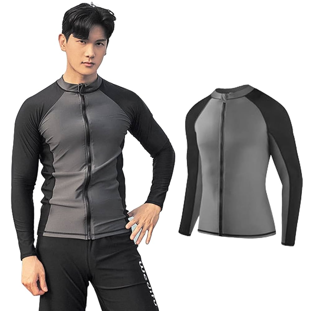 FOX メンズ　長袖ラッシュガード BR【S】新品未使用　タグ付 TeddyShop ラッシュガード メンズ 長袖サムホール付きラッシュ