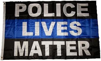 Bandiera Police Lives Matter 3x5 Ft – Sottile Linea Blu E Nera – RFCO