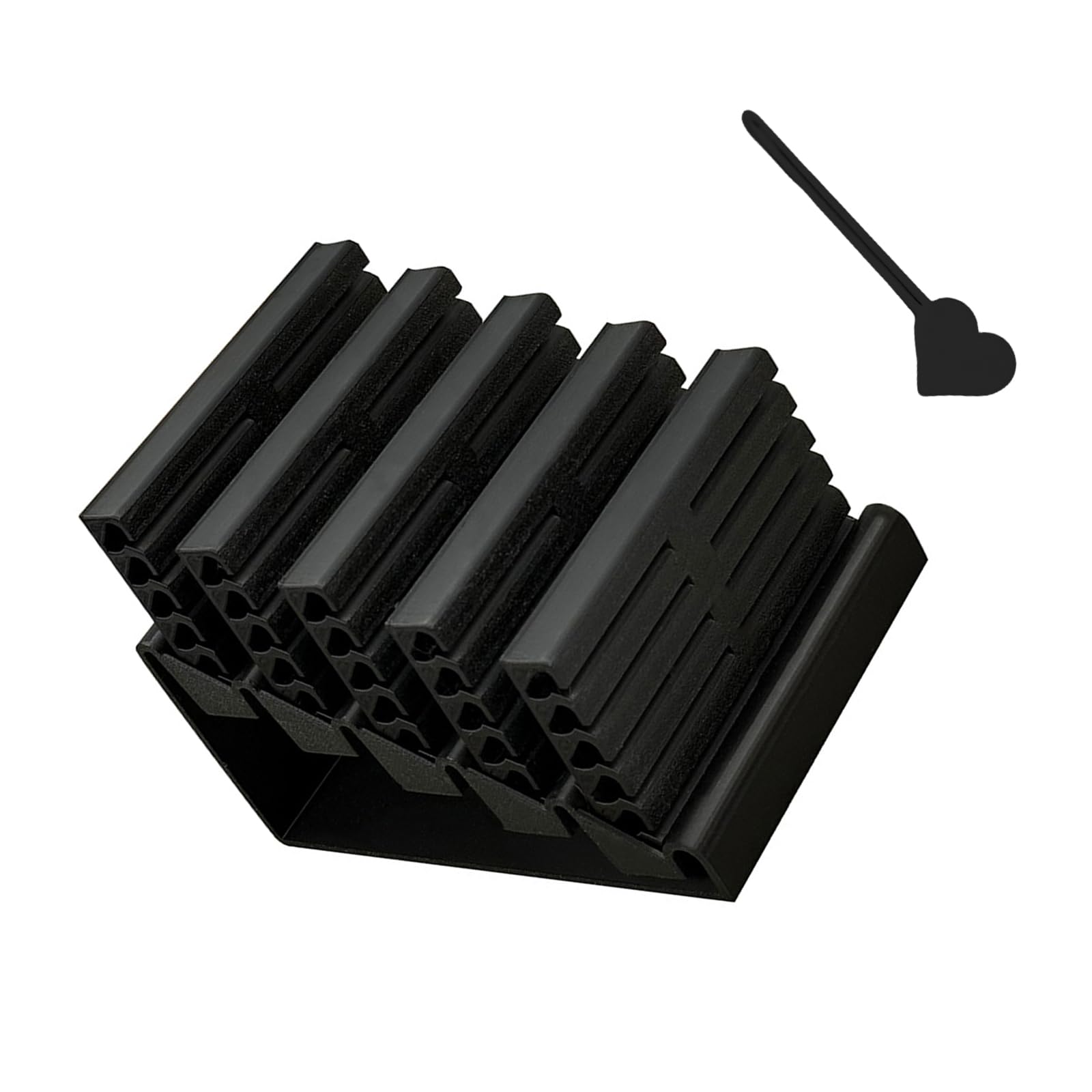Conteneur de stockage de bureau en plastique transparent pour maison et tiroir