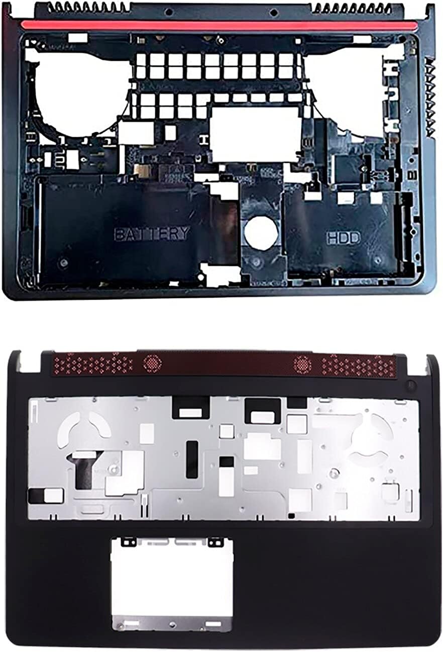 LeFix Upper Palmrest Cover + Lower Bottom Base Cover Replacement Compatible with DELL Inspiron 15 7000 7557 7559 5577 5576 15-7557 15-7559 15-5577 15-5576