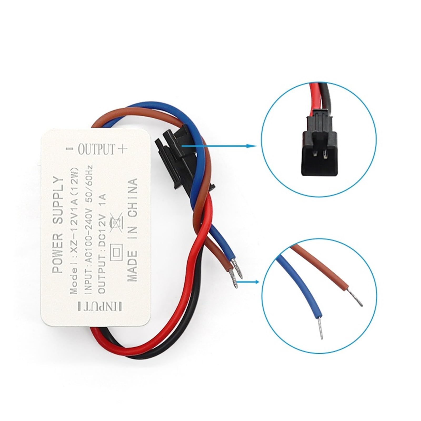 Izolowany zasilacz sterownika LED 5 W 12 W 24 W 5 V 9 V 12 V 24 V regulowany prąd stały 0,5 A 1 A transformator oświetleniowy (XZ-12V-24W-2A)