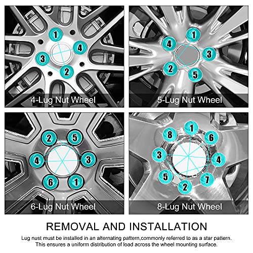 X Autohaux 5Pcs Black M12X1.5 Cnc Lug Nuts Spline Drive Lug Nuts 1.9 Inch Length 19Mm Hex Size For Ford Focus 2000-2019 #TOP2