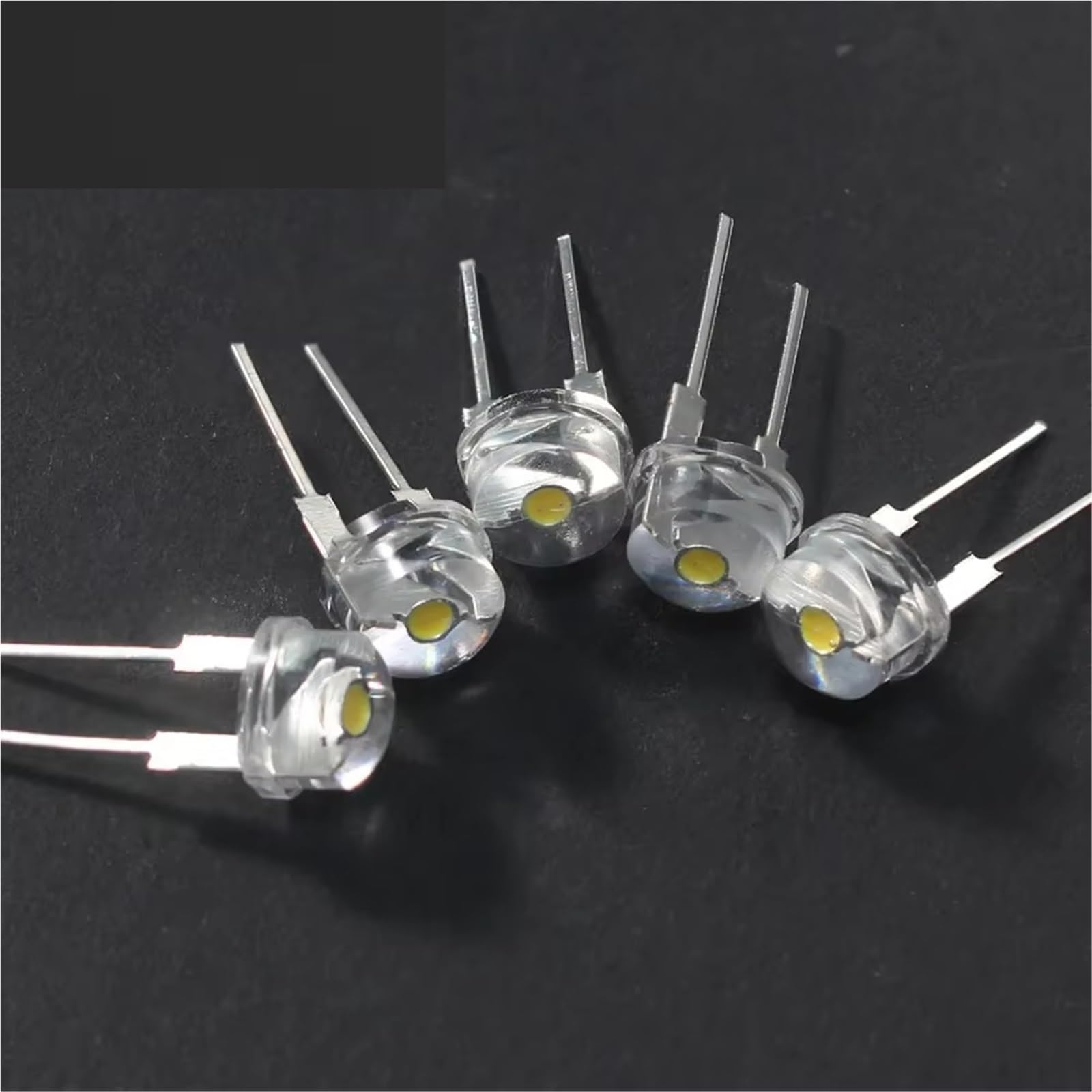 10-50PCS Cappello Di Paglia Led 8mm Blu Verde Rosso Giallo Bianco Bianco Caldo LED Diodo Emettitore Di Luce Super Luminoso F8 0.3W 0.5W 0.75W(20PCS-Green)