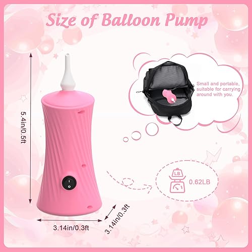Miniatura 2 de Balloon Pump Electric Air Pump for Long Balloon Inflator Blower Machine for Birthday Party Celebration Balloons Decorations for Twisty Animal