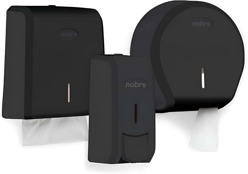 Kit Dispenser Âncora Shopp – Papel Toalha, Saboneteira mini e Papel Higiênico