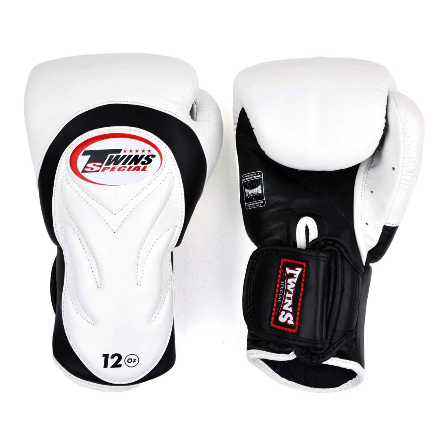 Twins BGVL6 Deluxe Sparring Gloves White/Black โ image 1