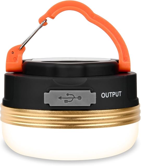 flintronic Camping Lantern, USB Rechargeable Glare LED Tent Light with Magnetic Base, Waterproof Portable Outdoor Tent Light, 3 Modes with SOS for Hiking Fishing Emergency Home