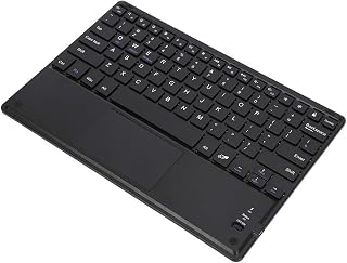 10.1inch Ultra-Slim Bluetooth Touchpad Keyboard,Portable Keyboard,Multi-Functional Mini Bluetooth V3.0 Keyboard with 280mAh Rechargeable Battery, for PC Android