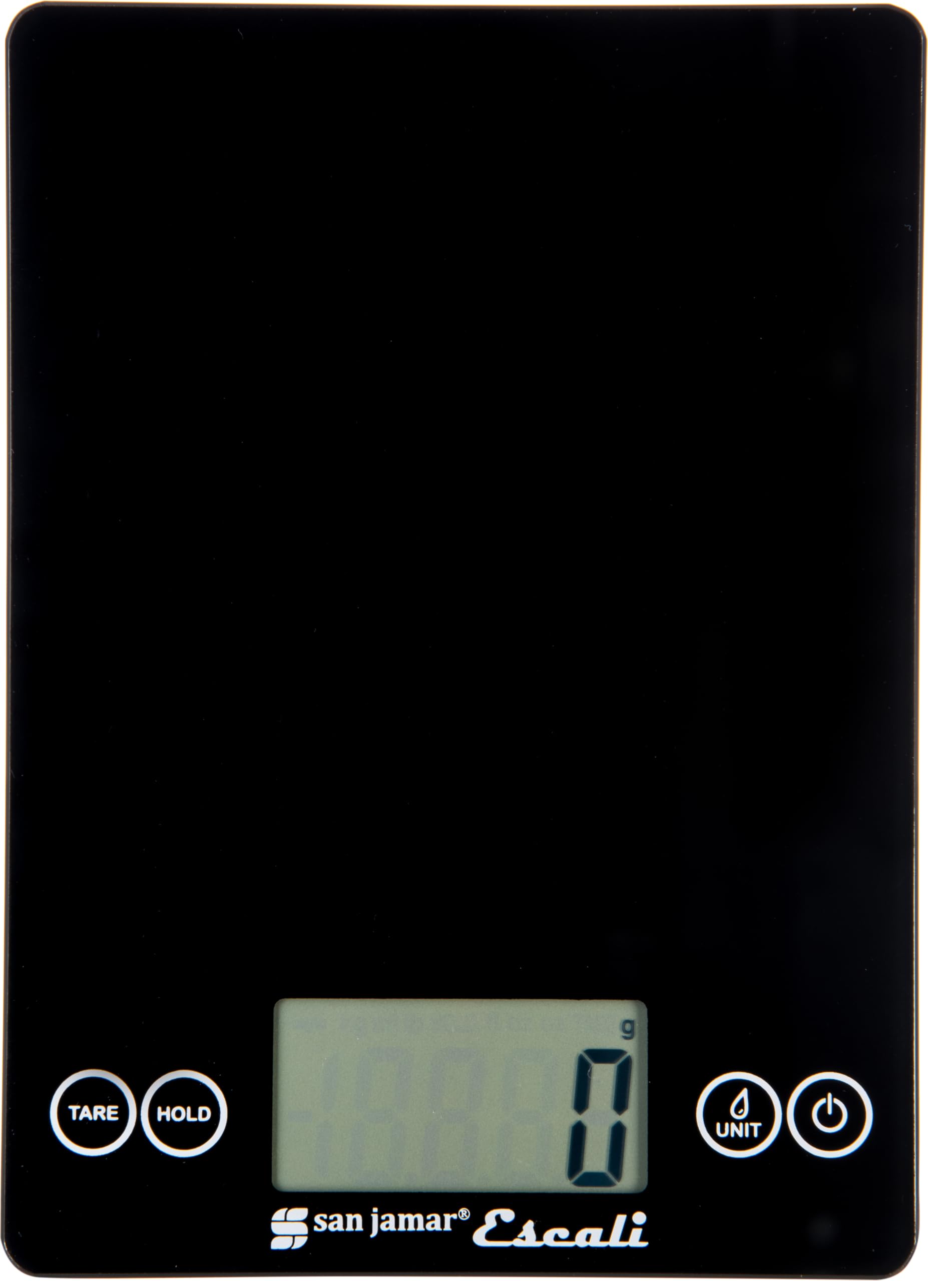 Escali Glass Food Scale – SCDG15BK Digital Kitchen Scale for Restaurants, Catering, Meal Prep, Touchscreen Display, Battery Operated, Low Profile, 0.1oz, 15lb Capacity