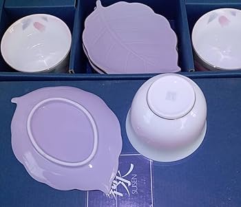 Amazon.co.jp: 翆泉 茶菓揃 5客 セット 万葉草花 SUISEN 湯呑