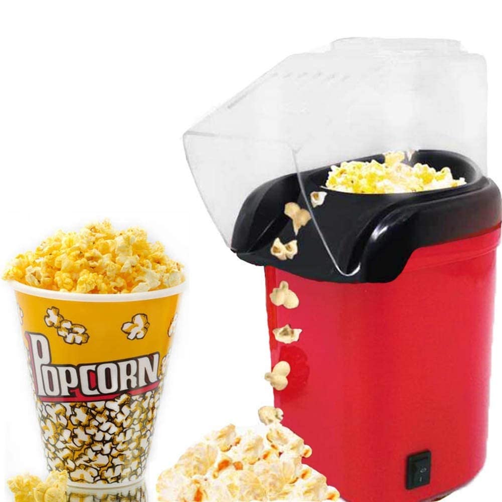 Macchina per Popcorn Macchina per Popcorn, Senza Olio Macchina per Popcorn ad Aria Calda Veloce con Design a Bocca Larga, Perfetta per Guardare Film e organizzare Feste in casa, Sana, 1200 W