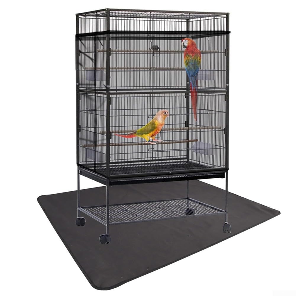 Tapis de sol imperméable pour cage à oiseaux 600D avec fond antidérapant pour une installation stable et résistant à la saleté