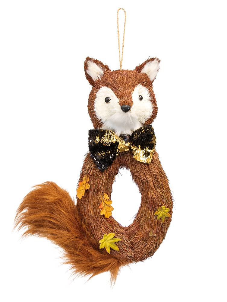 Boston International Decorative Front Door/Wall Wreath, 13 x 19-Inches, Mr. Gilmore Fox