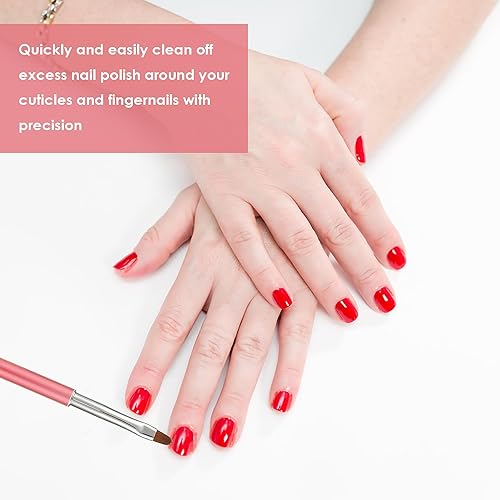 Miniatura 2 de cobee Cepillo de limpieza de uñas, 3 pinceles de limpieza de arte de uñas, pinceles para pintura de uñas, cepillo removedor de uñas, herramientas de