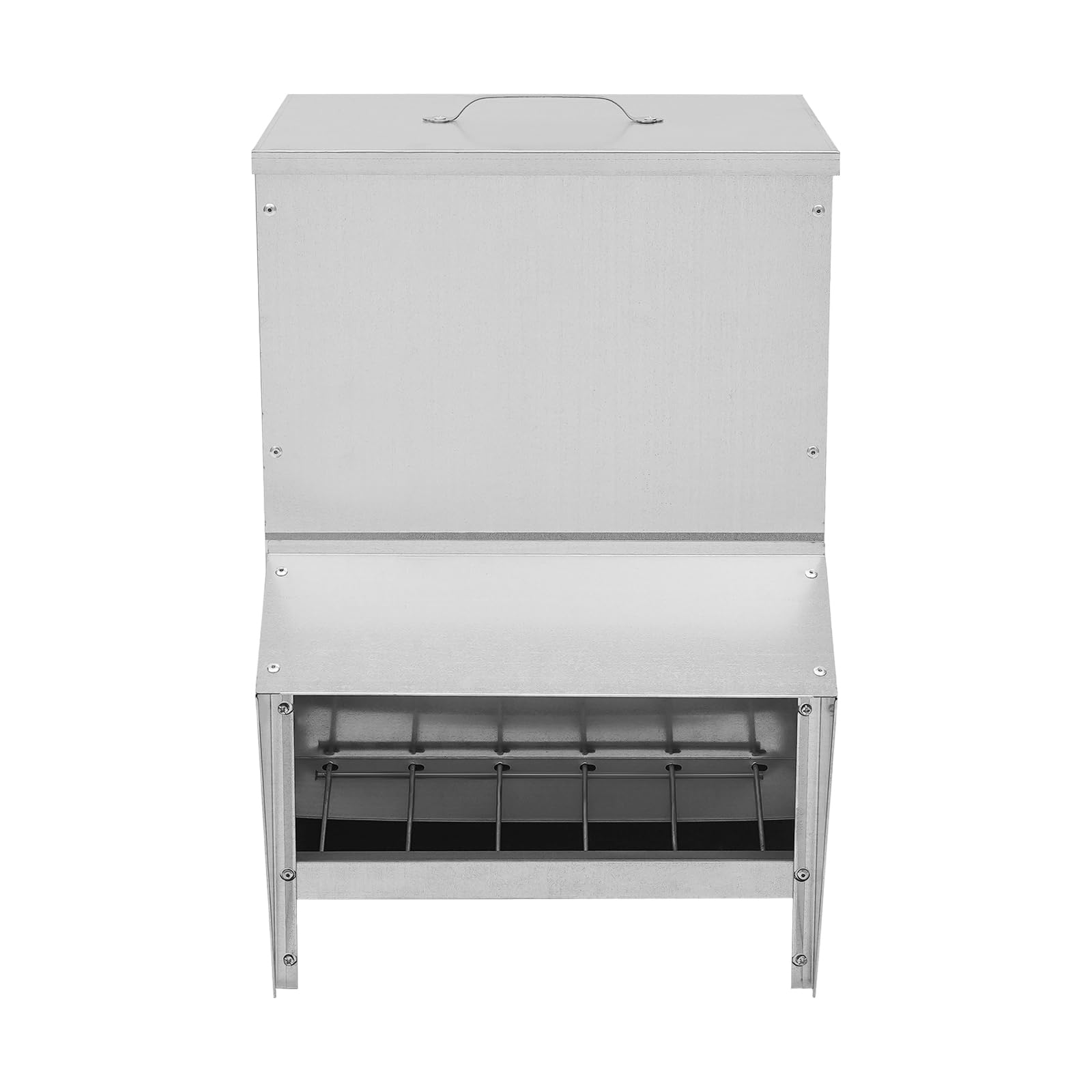 Comedero automático para pollos, comedero para gallinas, 25 l, comida para gallinas, máquina expendedora de acero, accesorio para pienso, pato, aves de corral