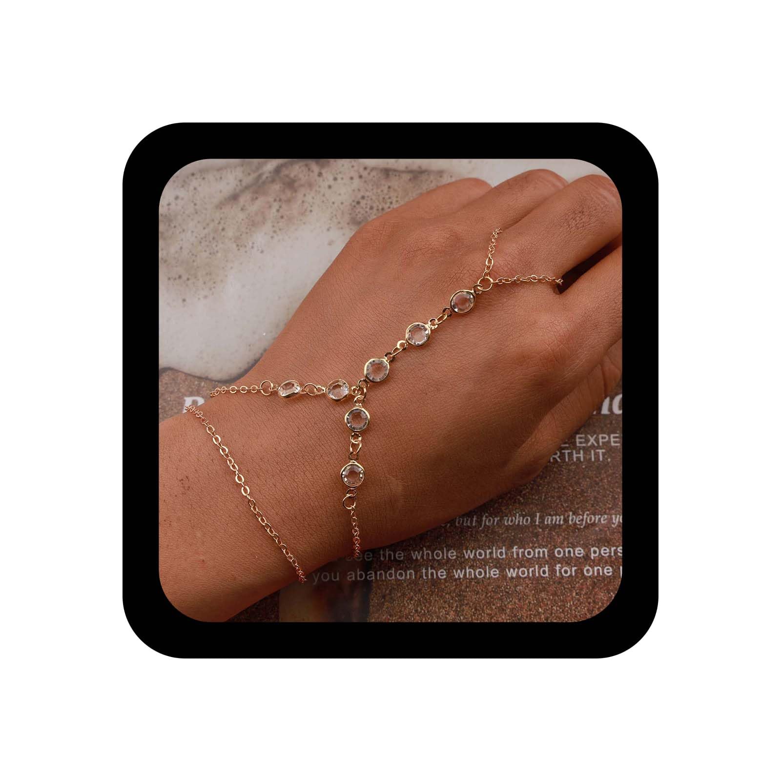 Set di bracciale e anello con perle vintage anni '20, gioielli da matrimonio in stile Grande Gatsby - Italia