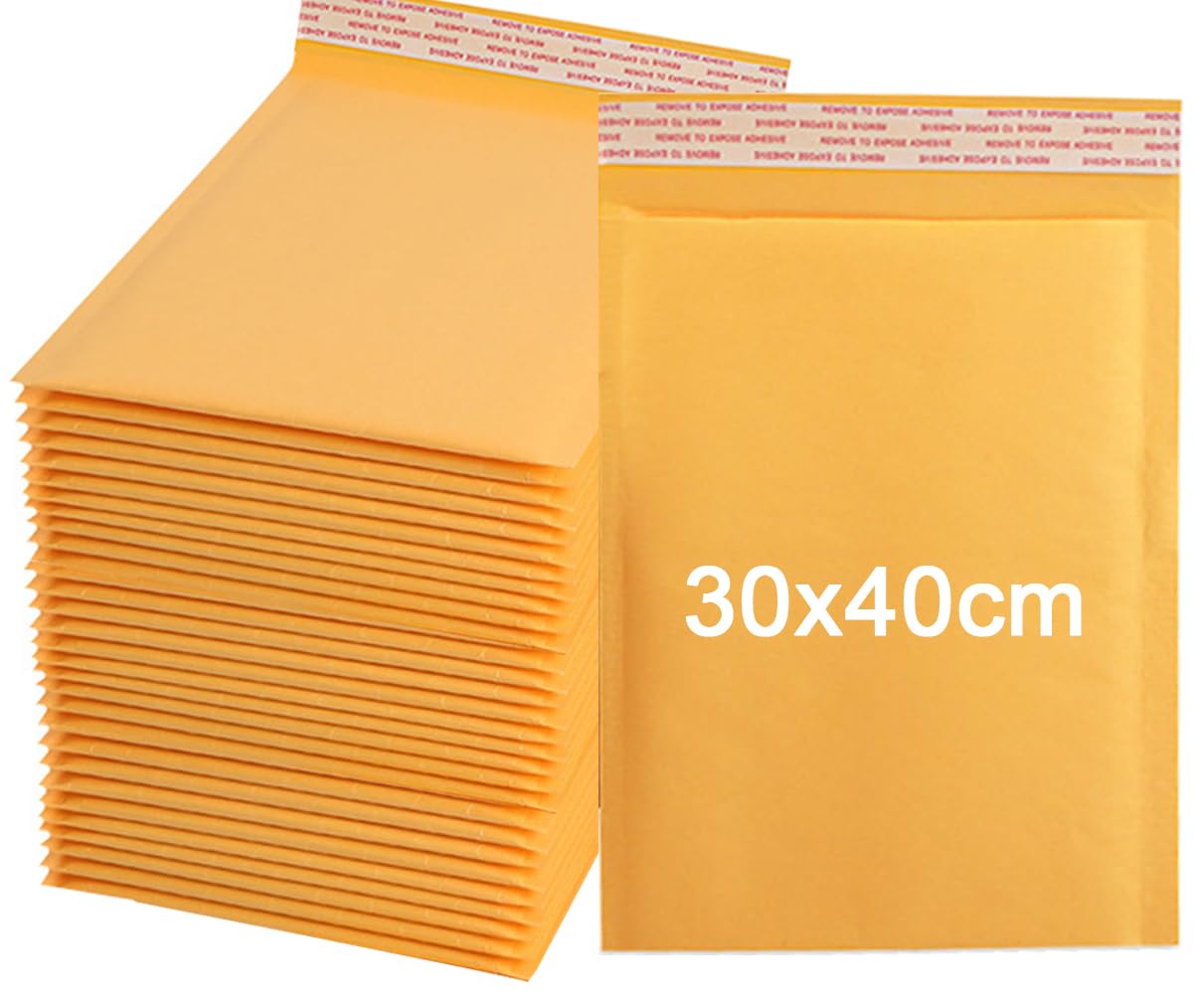 WYIPOLZI 300x400mm Large Kraft Padded Envelopes 20Pcs, Heavy Duty Bubble Mailers Self Seal, Waterproof Protective Shipping Bags for Mailing, Packaging