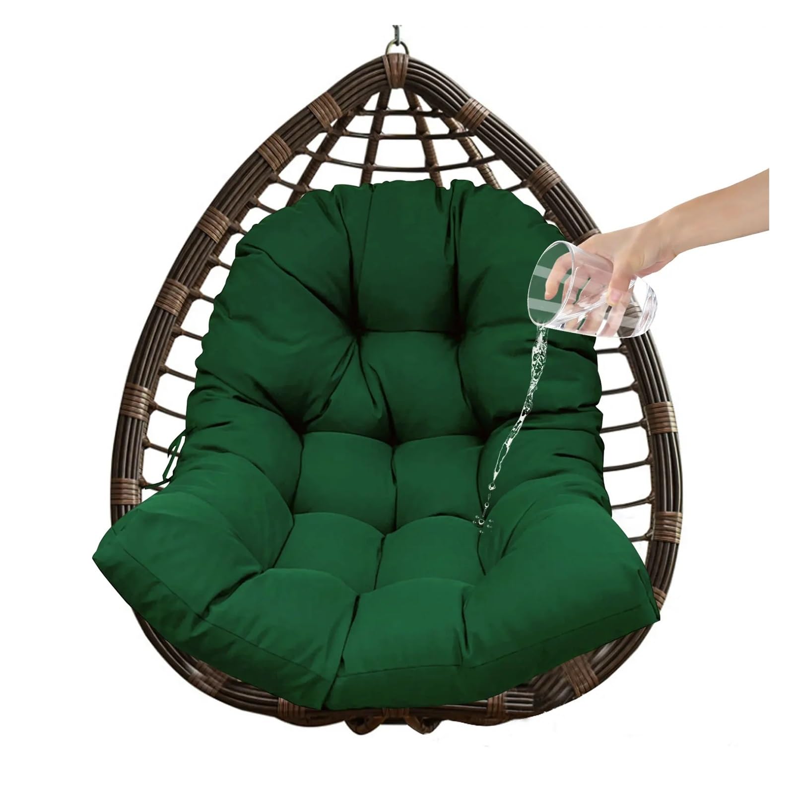 Cojín De Repuesto Para Silla Colgante Tipo Huevo - 108x120 Cm, Relleno Algodón PP, Suave