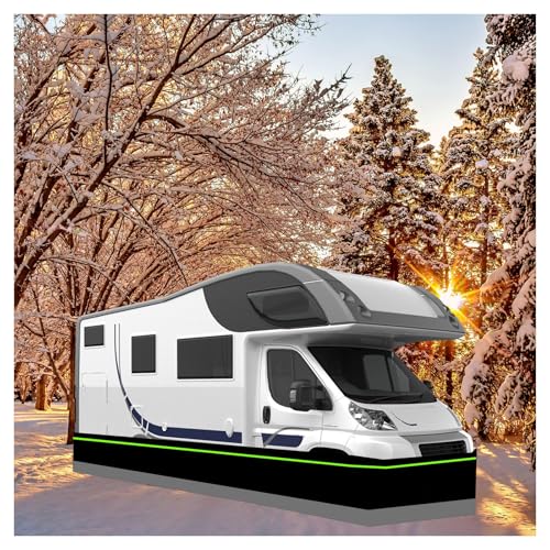 DanyLongdo Easy Installation Rv Skirt 31 Inches High Rv Skirting for Travel Trailer High-Density Fiberboard Camper Accessories for Outside,24m