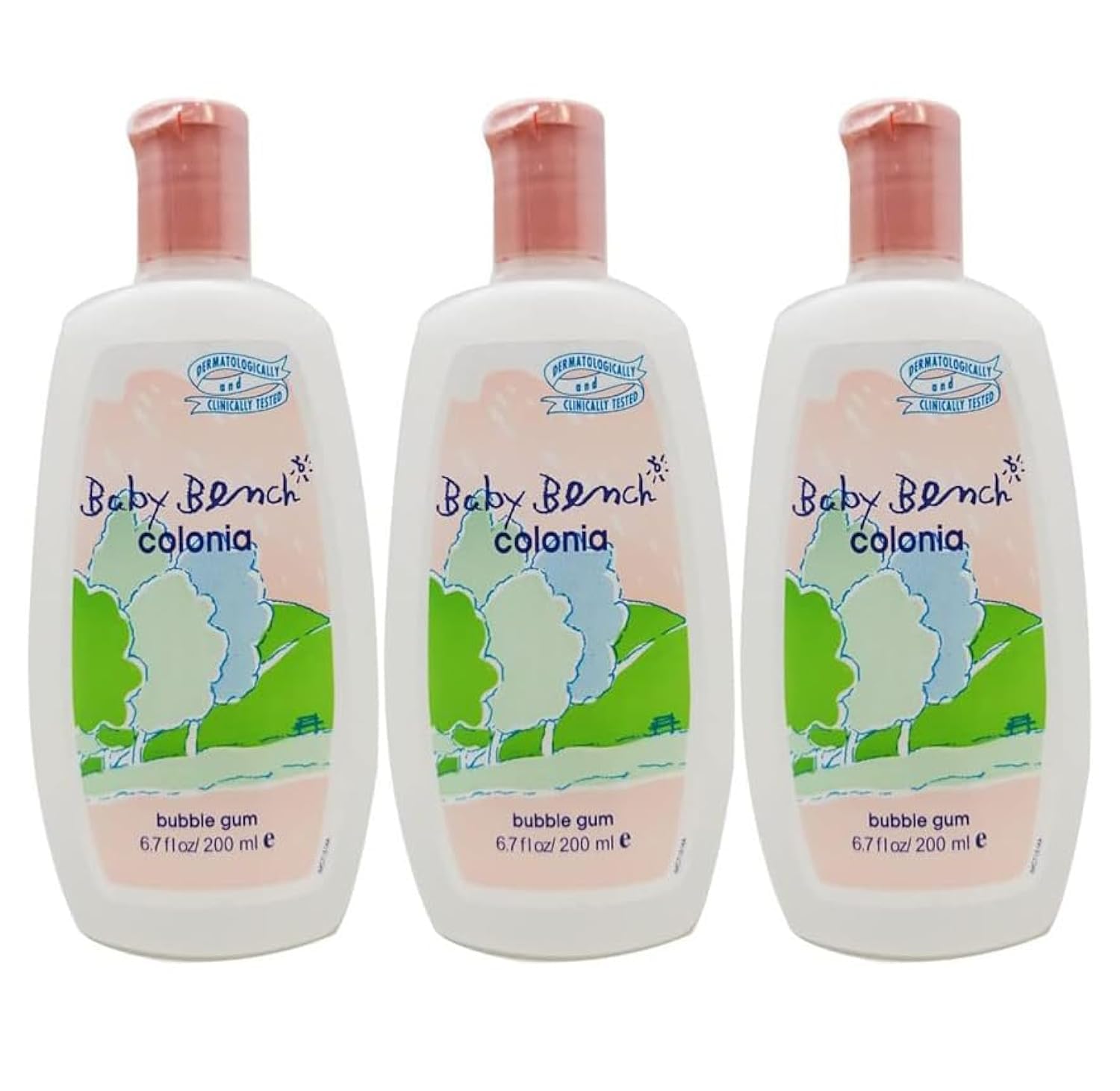 Pack of 3 Baby Bench Cologne Bubble Gum (200ml Each)