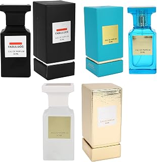 Aftershave Men,Men Perfume, Natural Lemon, Jasmine and Tuberose Fragrance Spray Perfume Gentleman Men Perfume Long-lasting Fragrance Gift for Father's Day (white&black&blue)