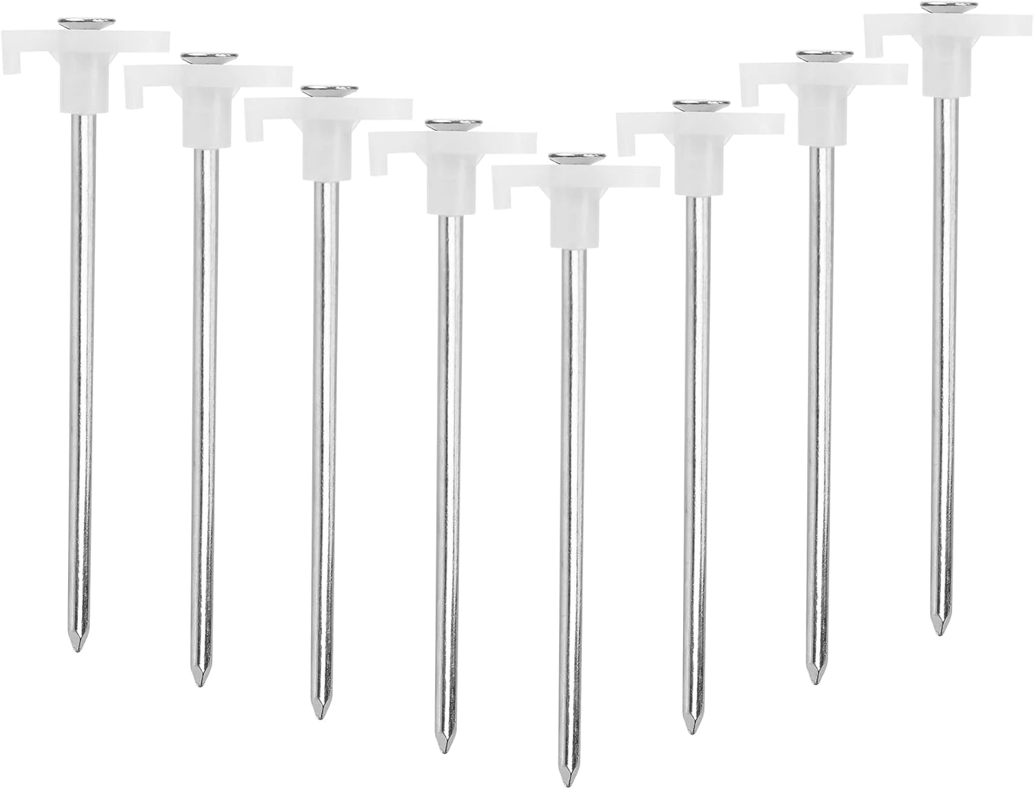 Tent Stakes, 8pcPack Galvanized Steel Pop Up Tent Stakes Pegs with