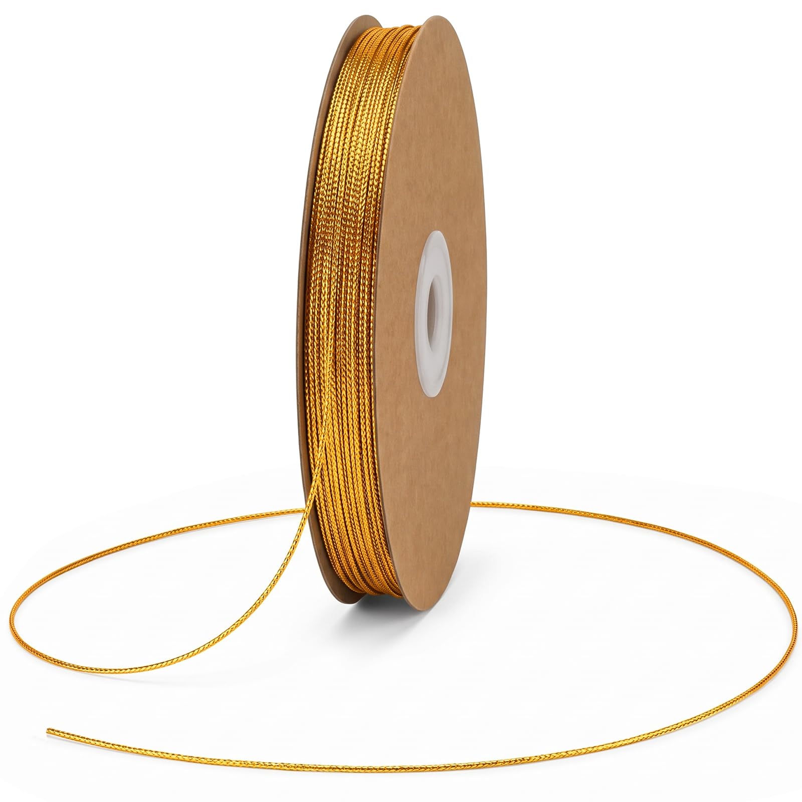jijAcraft 100M Gold String Twine: 1.5MM Metallic Thread Cord for Crafts