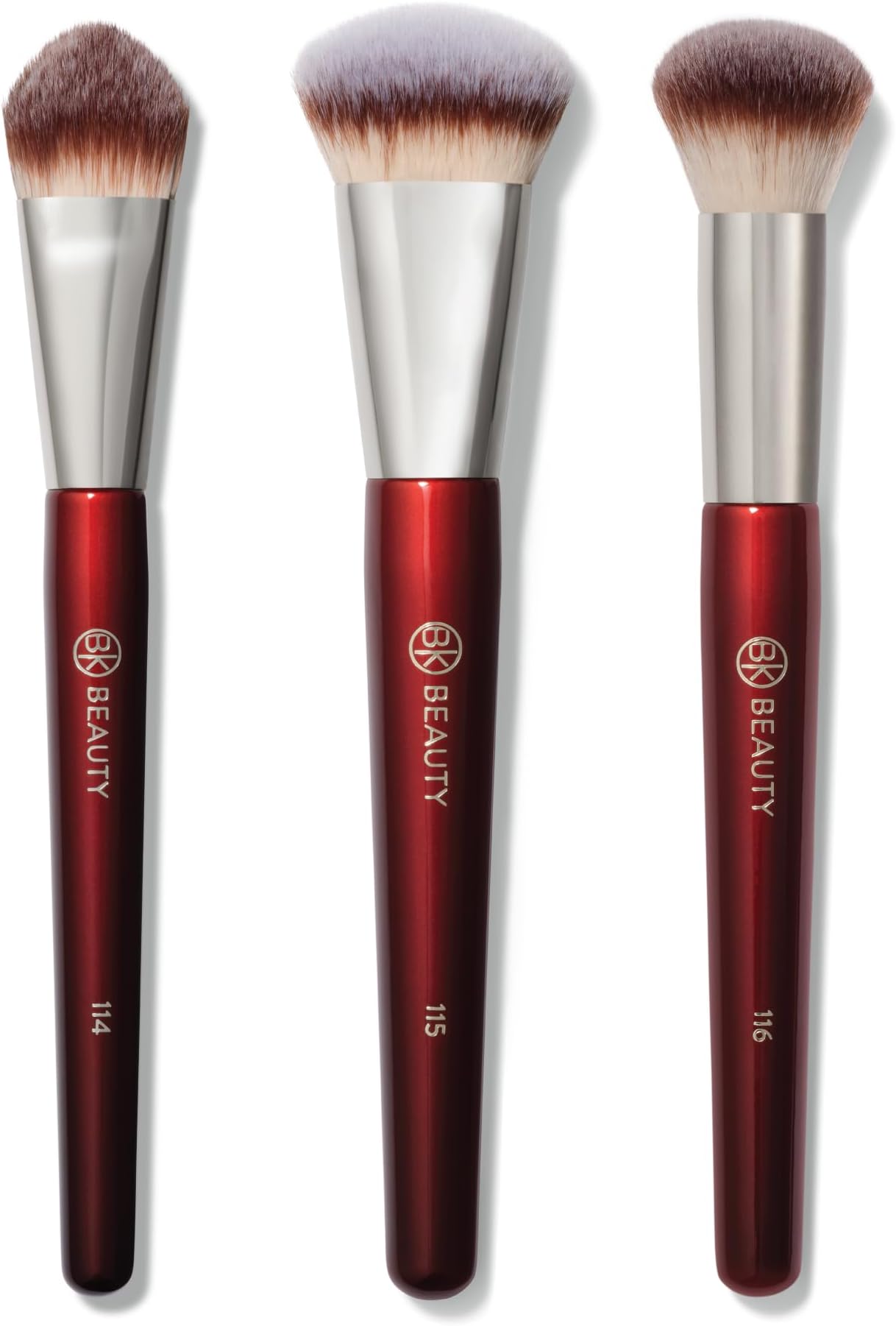 Core Teint Trio Makeup Brush Set (3 Pieces) - Foundation, Concealer and Blending Brushes for Liquid, Cream and Powder - Vegan, Cruelty Free, Ultra Soft Face Makeup Brushes