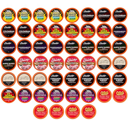 Image of Two Rivers Coffee Lovers Coffee Pods Sampler Compatible with K Cup Brewers Including 2.0, Single Serve Variety Pack, 52 Count