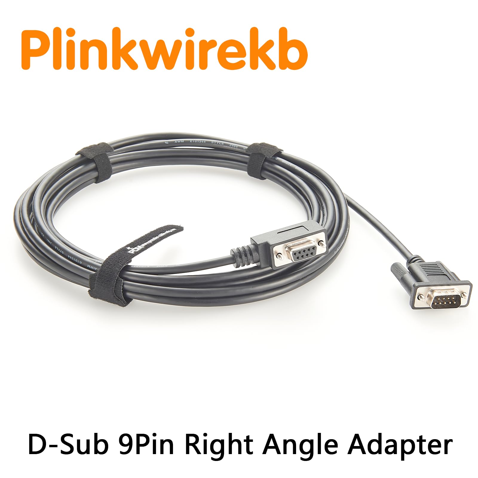 Cavo sottile DB9 ad angolo retto a basso profilo, cavo per porta seriale RS232 DB9, adattatore D-Sub a 9 pin maschio-femmina per comunicazione dati 5m