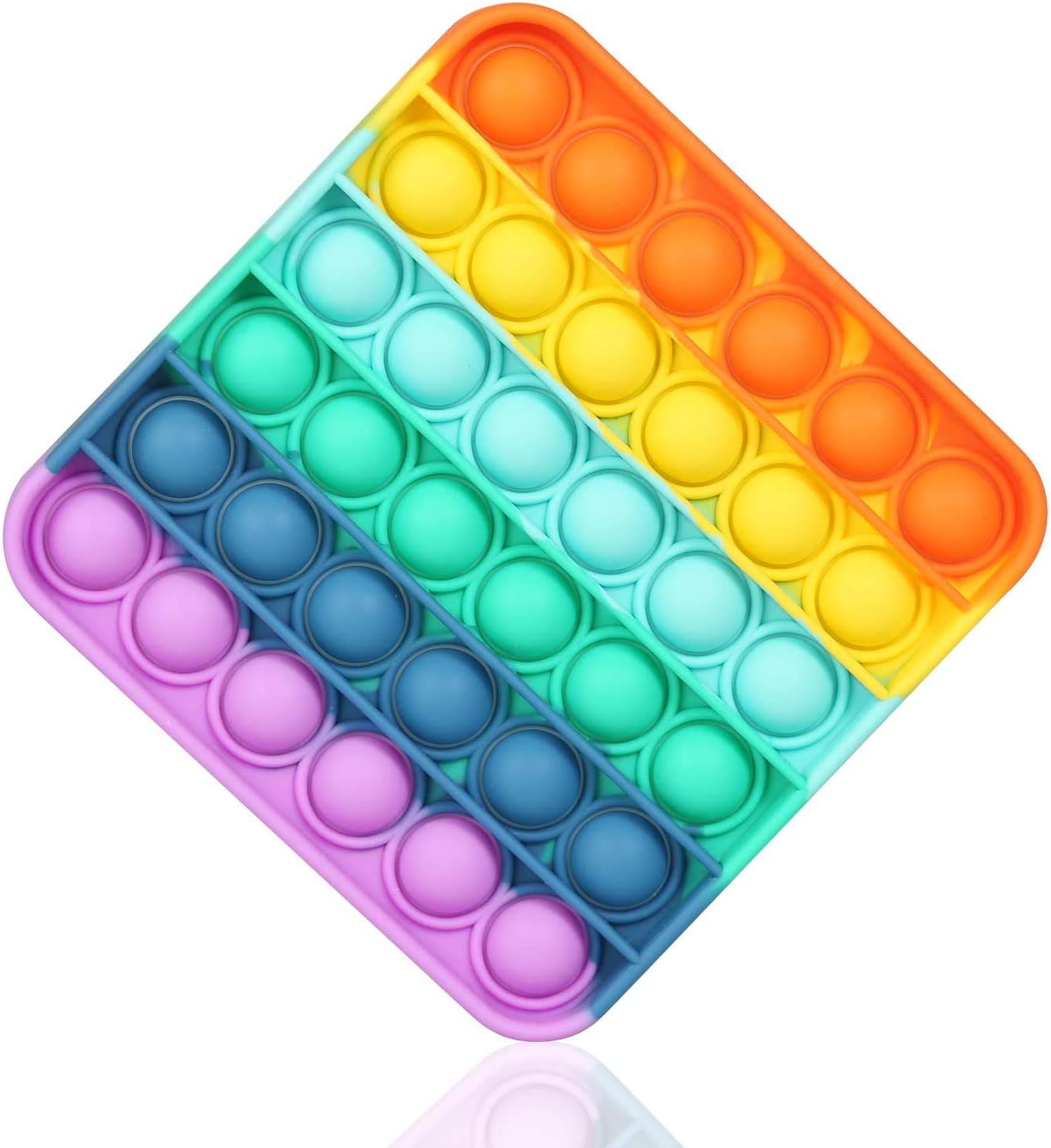 pop it Fidget Toys, pop it Fidget Toy Set | pop its Fidget Toys, Fidget Toys pop it Rainbow, pop it Toy, | poppit Fidget Toy, Rainbow pop it, Push pop Bubble Fidget Toy (Rainbow Square)