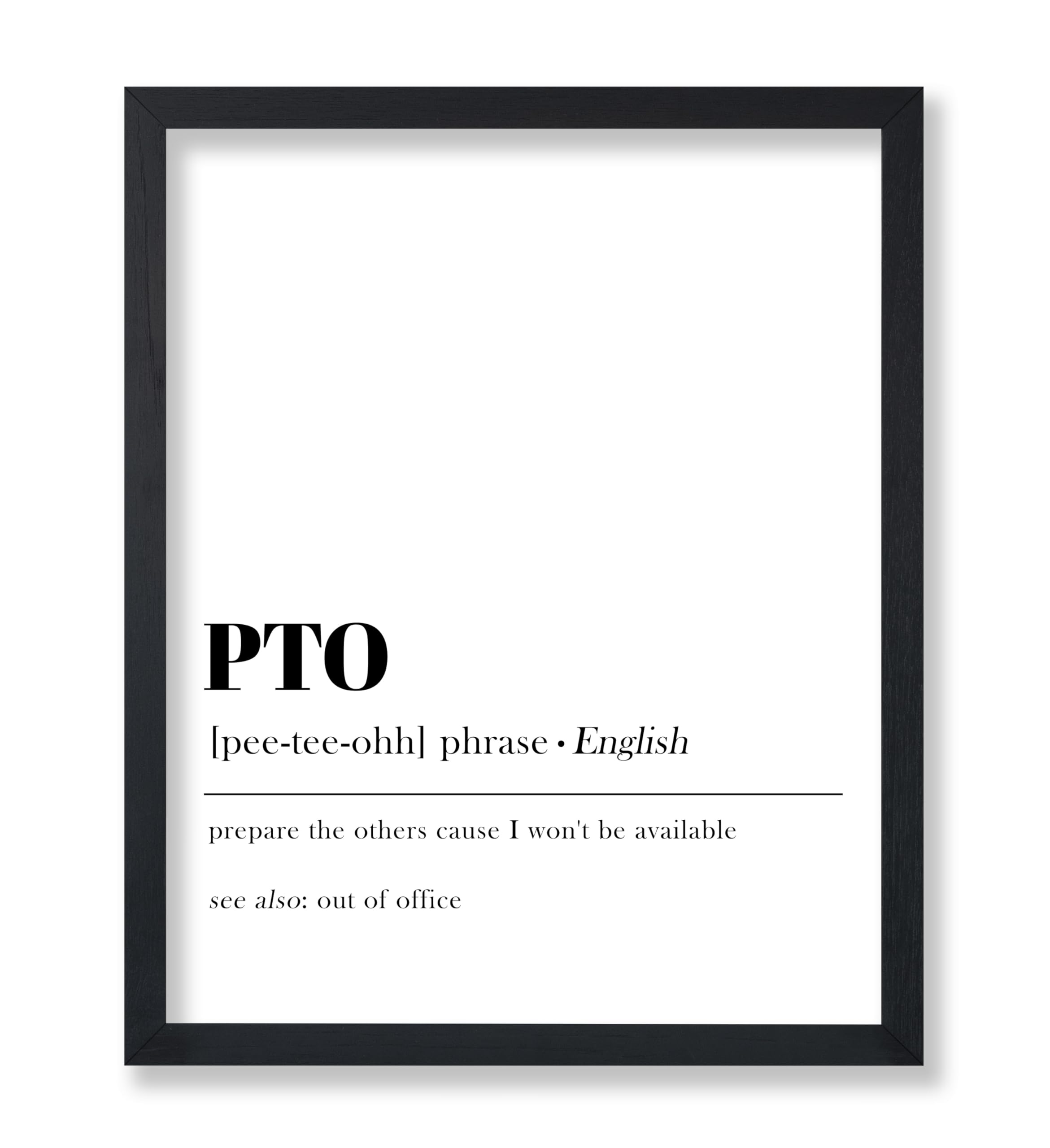 Poster Master Dictionary Art Poster Definition of PTO