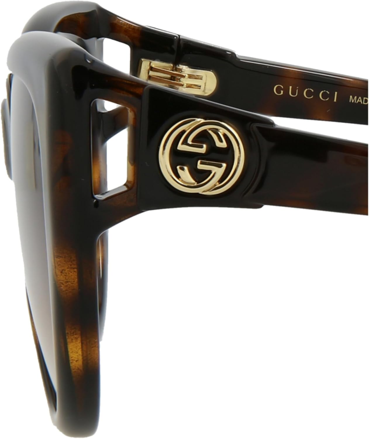 Gucci Cat Eye Sunglasses Havana Havana Brown Luxury Eyewear Made In Italy Injection Frame Designer Fashion for Everyday Luxury