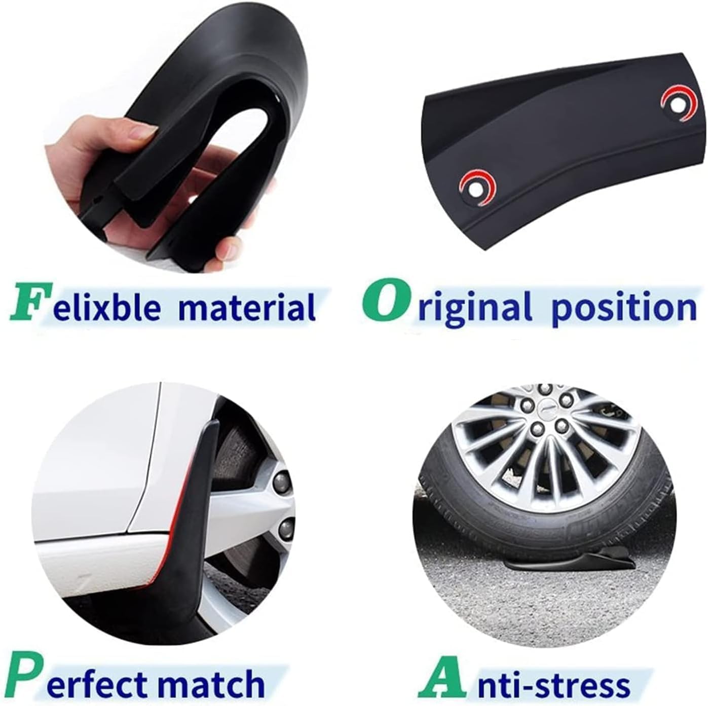 Paraspruzzi Per KIA Sportage 2023-2024 - Set 4 Pezzi, Senza Foratura, Nero - Foto 6