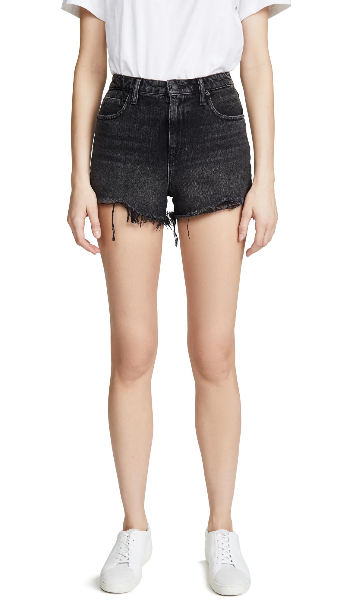 Alexander Wang Women's Bite Grey Aged Shorts