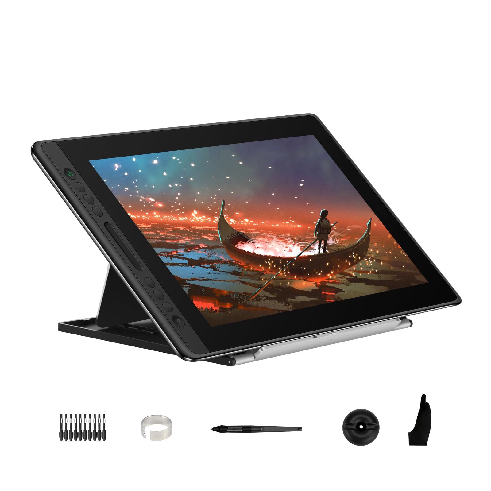 HUION Kamvas Pro 16 graphic tablet 5080 lpi 344.16 x 193.59 mm USB Black