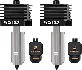 2 Stück 0,8 mm P2S Hotend, Schnellwechsel-Ersatzset für gehärtete Stahldüsen, Druckkopf, Hot End mit Silikonsocken für Bambu Lab P2S/H2D/H2C/H2S 3D-Drucker